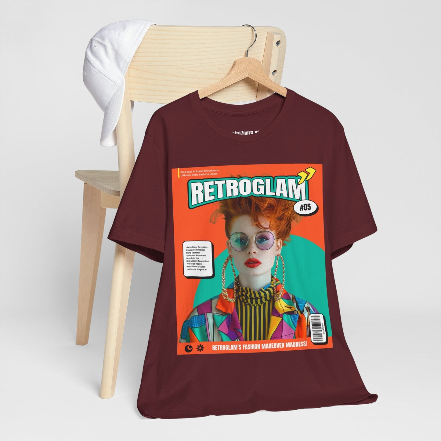 Magazine Cover Shirt Unisex Short Sleeve Tee Lightweight Breathable Fabric