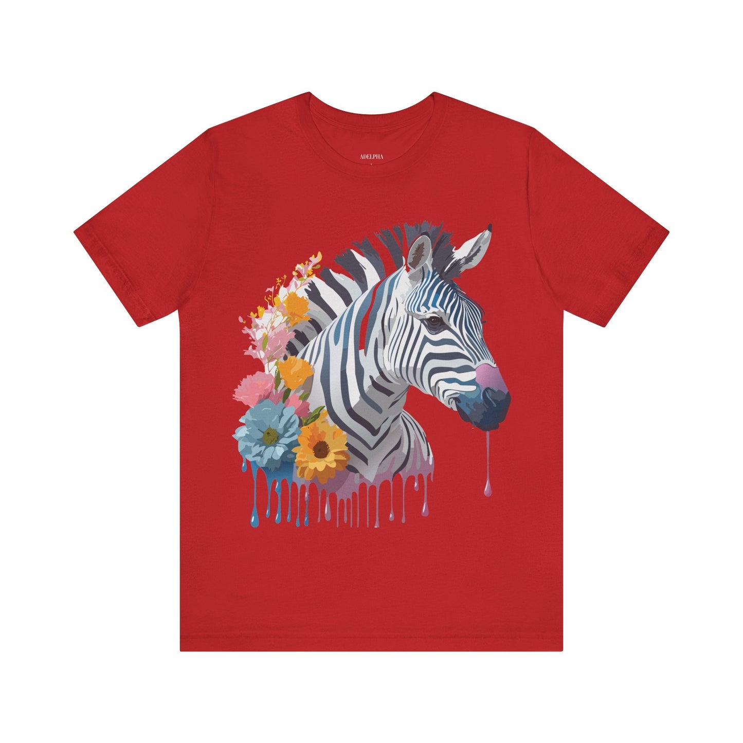 Adelpha Zebra Graphic T Shirt Unisex Vintage Inspired Art Short Sleeve Premium Soft Cotton