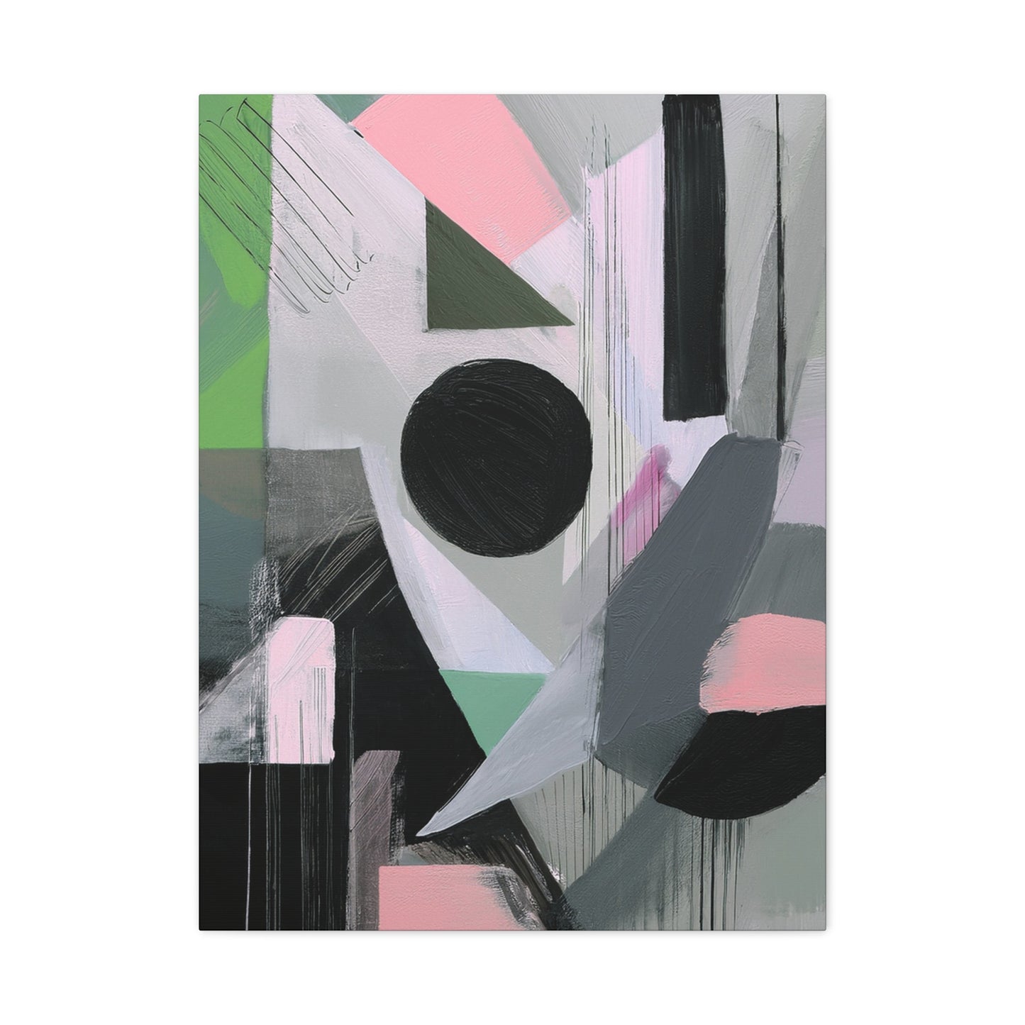 Abstract Geometric Painting Print Canvas 20x24,20x30,24x30 24x32,24x36,30x40 32x48,36x48,40x60 Pine-Wood Inner Frame ABS-40