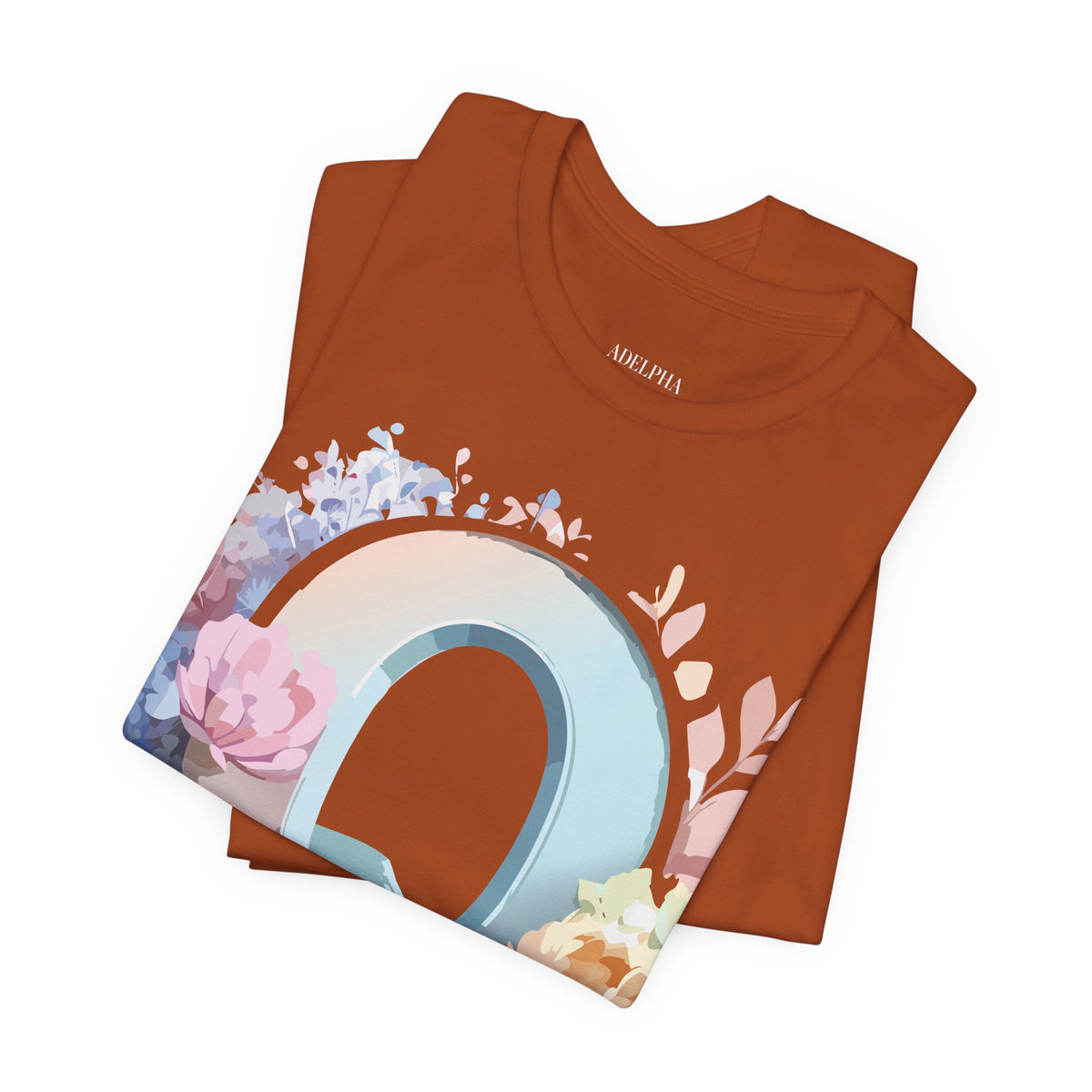 Letter Q Graphic Unisex Cotton Bella+Canvas Tee with Art Letter Design