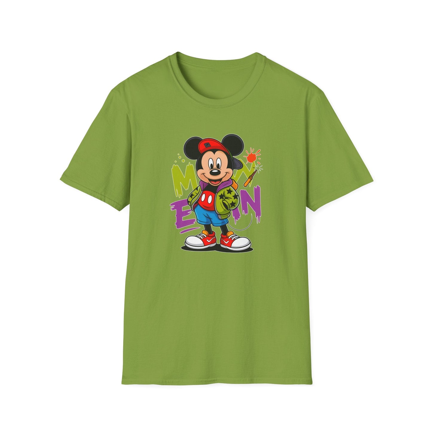 Unisex Cartoon T Shirt With Animals Animation Tee Premium Softstyle Gildan 64000
