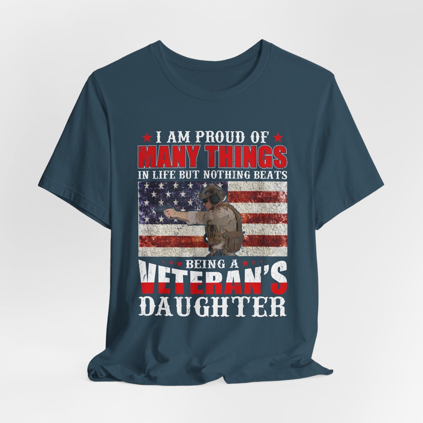 Army Veteran Patriotic Graphic Design Unisex Cotton T-Shirt v28
