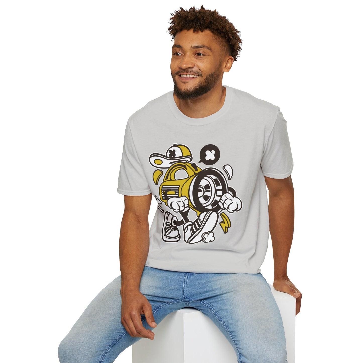 Cartoon T Shirt Animation Tee Funny Tee Unisex Softstyle Cotton Tee Gildan 64000