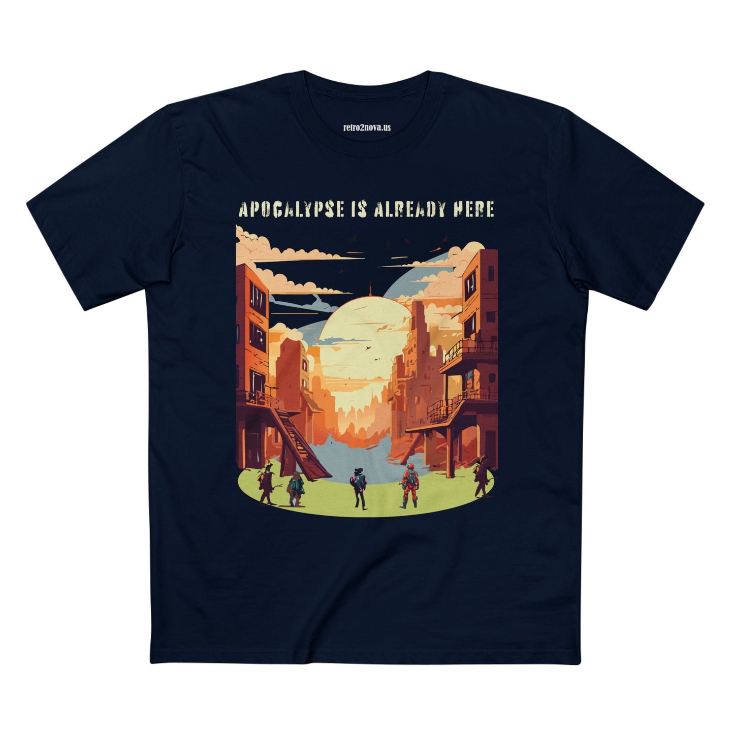 Cataclysm Doomsday Shirt Unisex Premium Cotton Tee Original Art Design Retro2Nova
