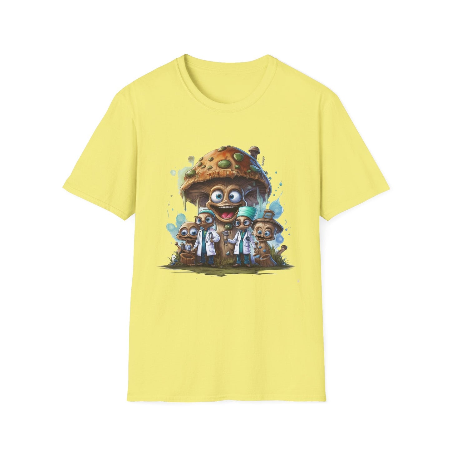 Mashroom Tee Shirt Unisex Funny Mushroom Design Softstyle 64000 Cotton Graphic Tee