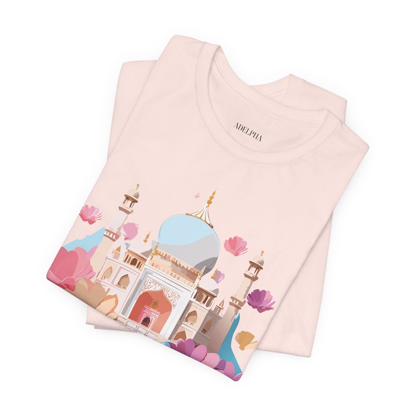 Tourist Shirt Taj Mahal Graphic Tee Unisex Short Sleeve Art From Adelpha Vintage Inspired
