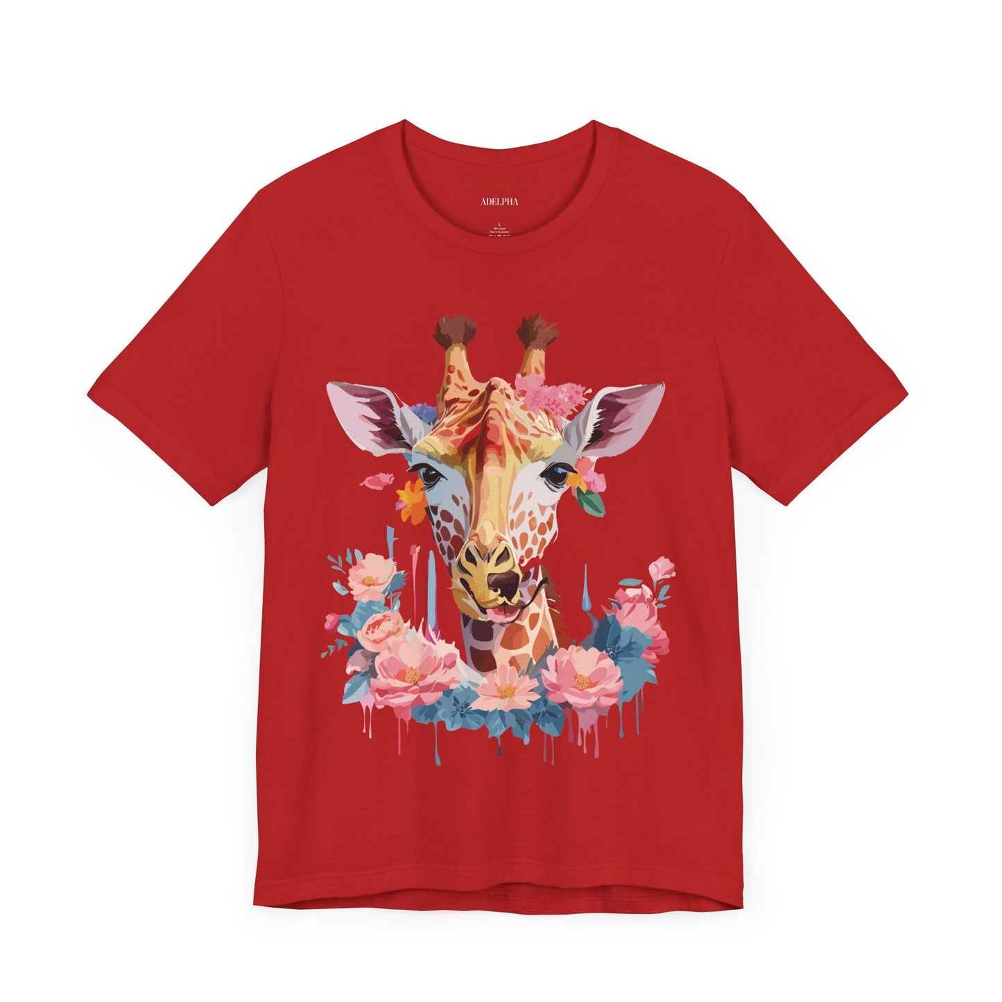 Giraffe Graphic Unisex 100 Cotton Vintage Animal Art T-Shirt 2