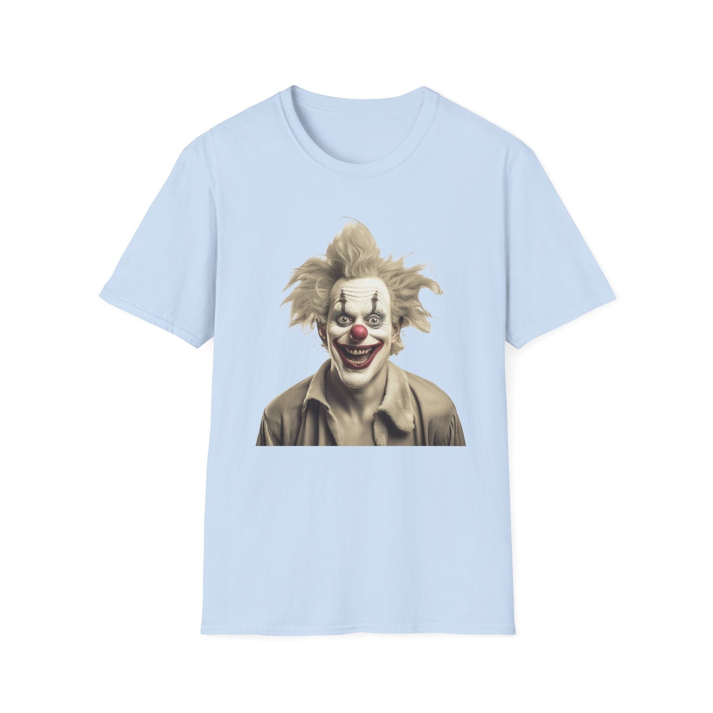 Clown Shirt Unisex T Shirt Funny Man Circus Shirt Scary Man Shirt Softstyle Gildan 64000