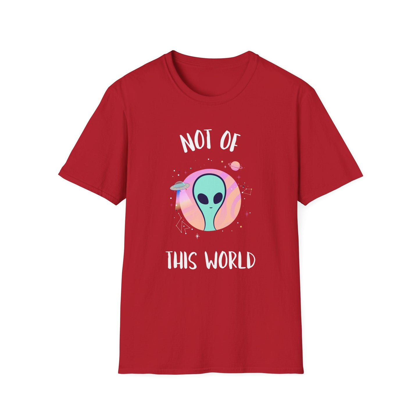 Alien Graphic TShirt  Not Of This World Cute Pastel UFO Tee
