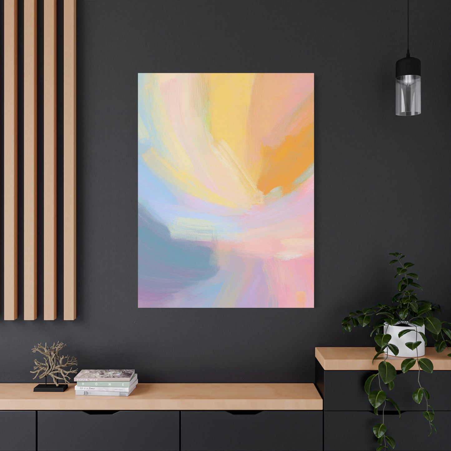 Abstract Pastel Painting Print Canvas 20x24,20x30,24x30 24x32,24x36,30x40 32x48,36x48,40x60 Pine-Wood Inner Frame ABS-95