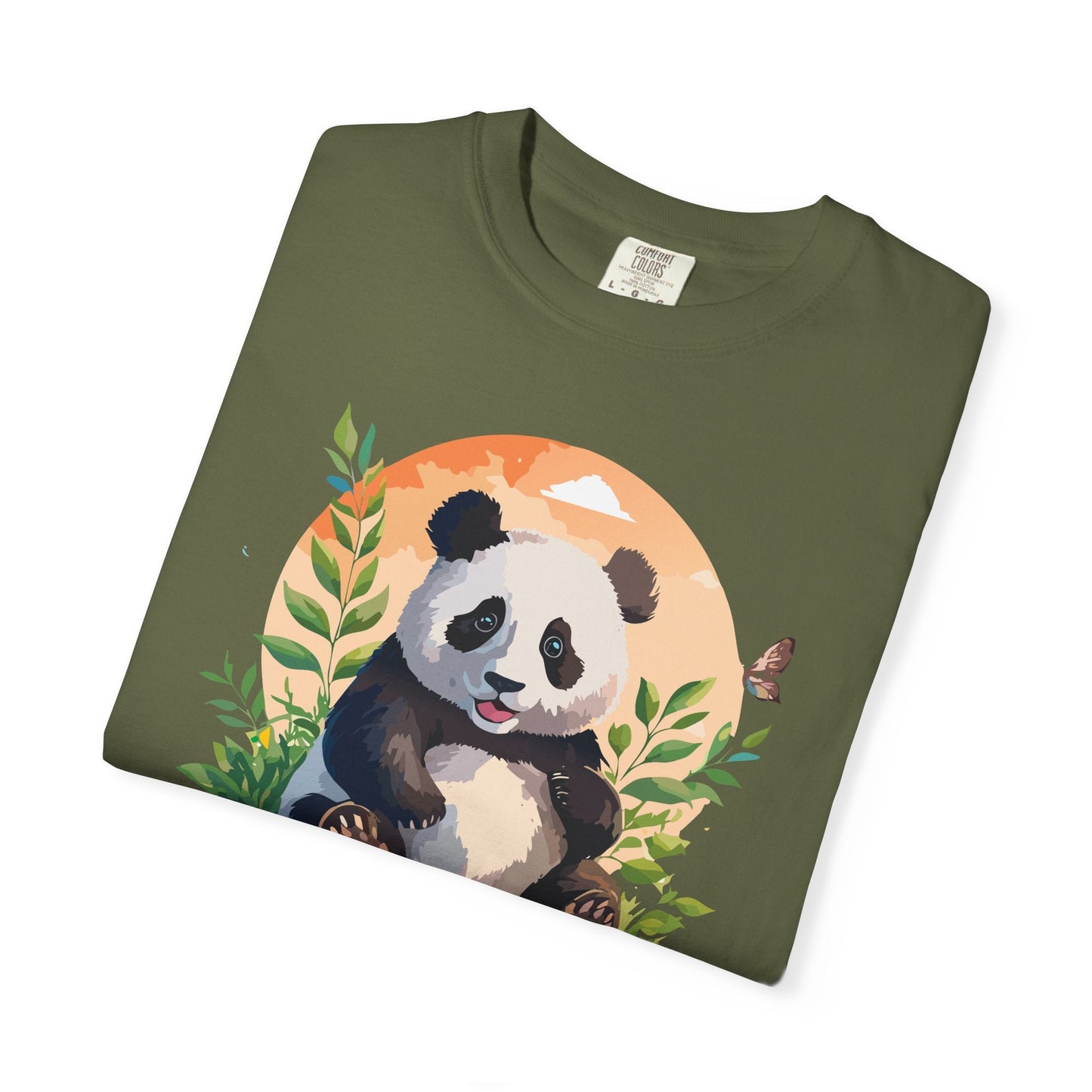 Panda Portrait Graphic T-Shirt Unisex Cotton Floral Animal Art Tee pp4