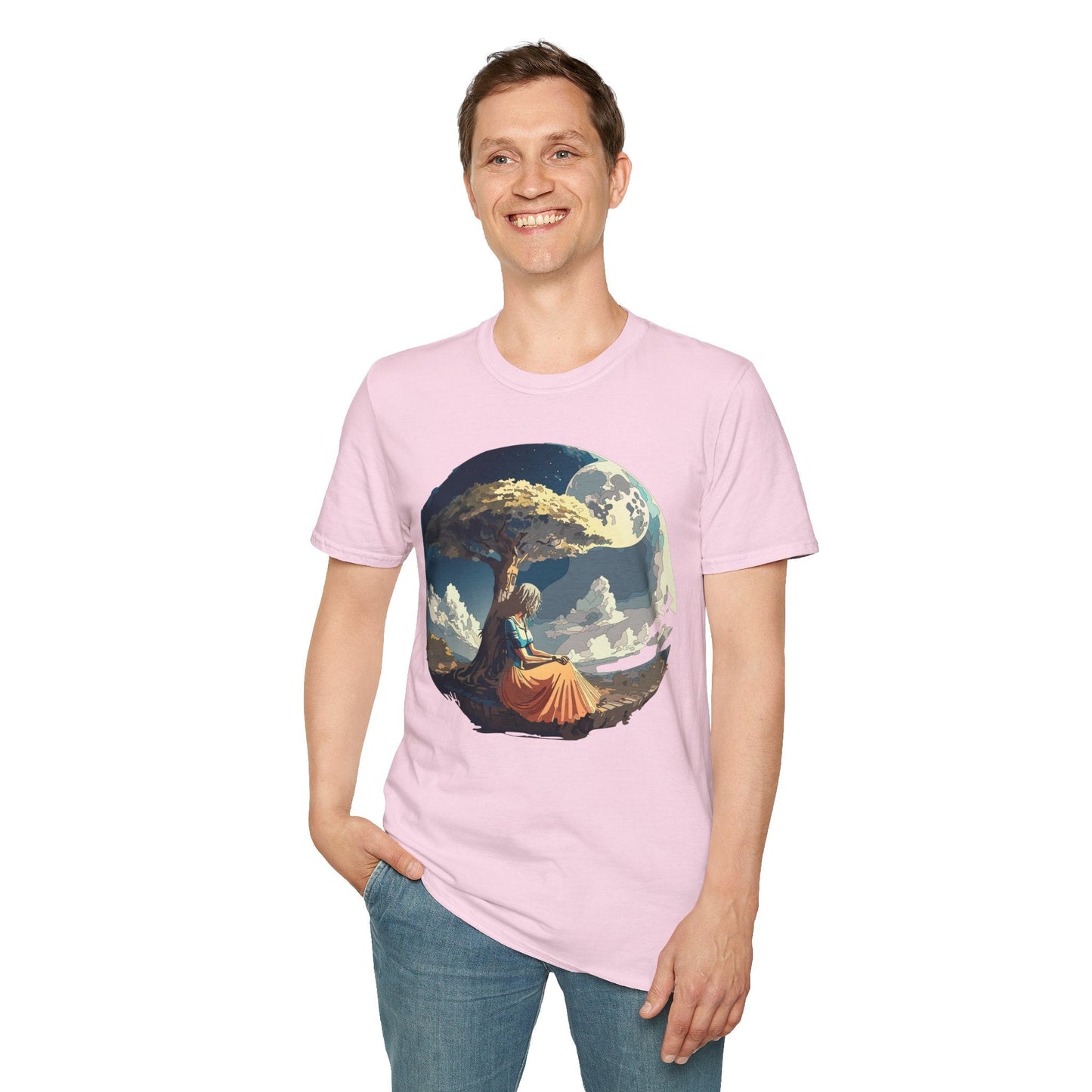Unisex Graphic T Shirt Art Design Tee Softstyle 64000 Ring Spun Cotton Comfortable