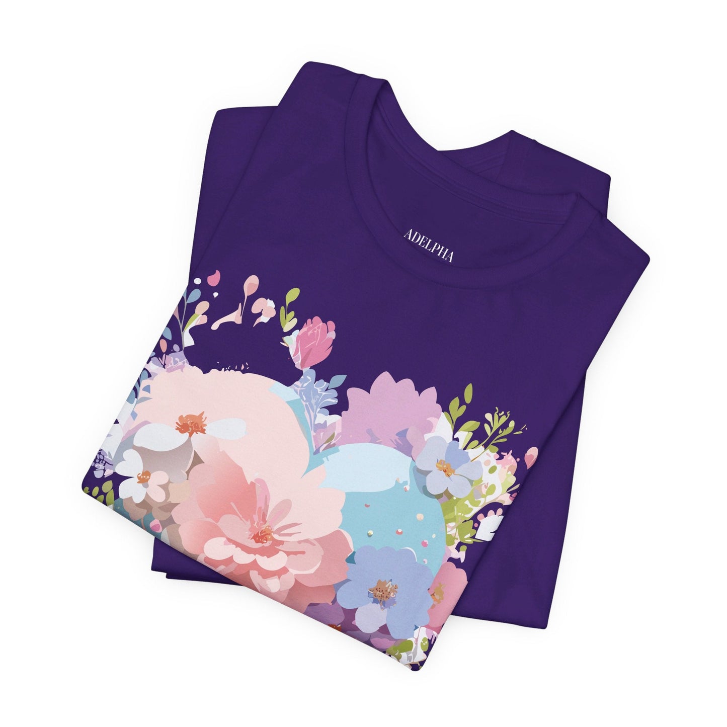 Valentine Day Graphic Unisex 100 Cotton Vintage Artwork with Love and Flower Design Tee 32