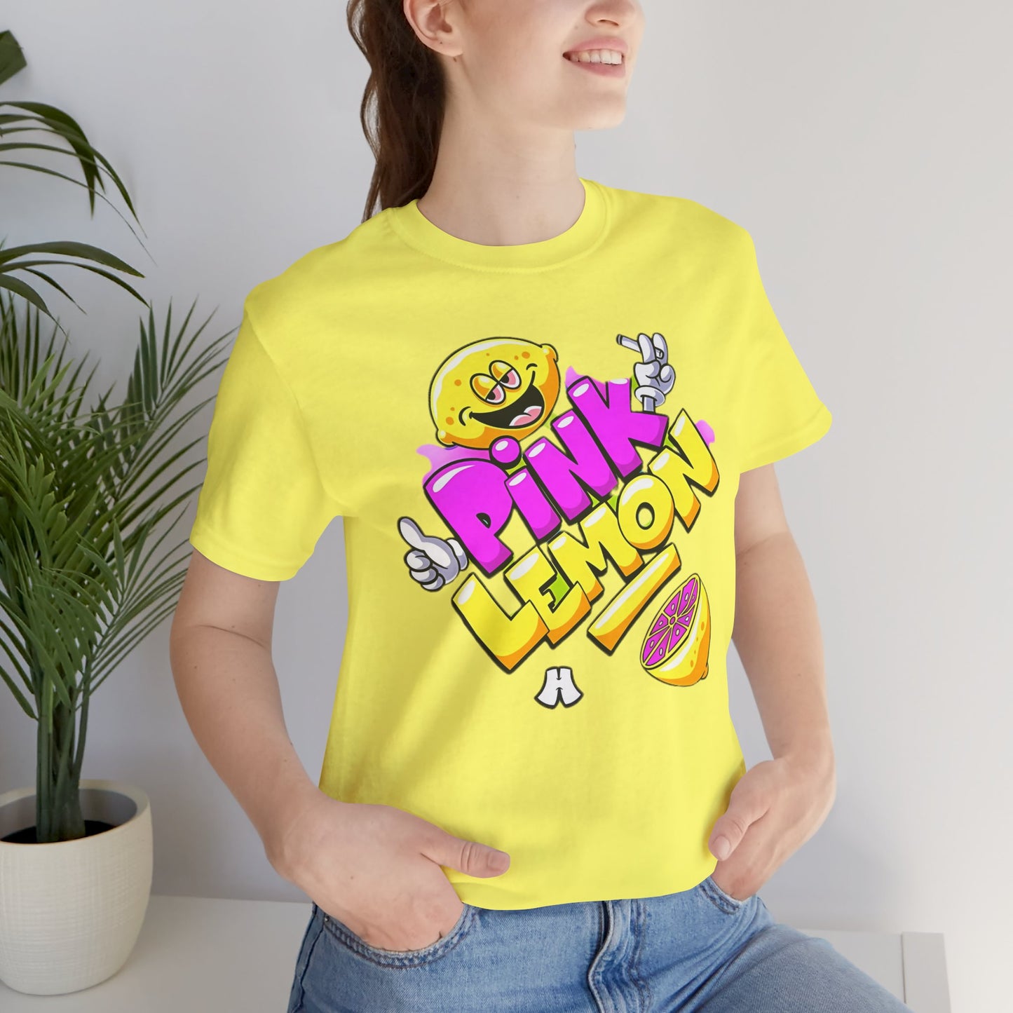 Lemon Graphic Tee, Graphic T-Shirt, Funny Lemon Shirt, Cute Cartoon Tees, Art T-Shirt, Art Design Tees