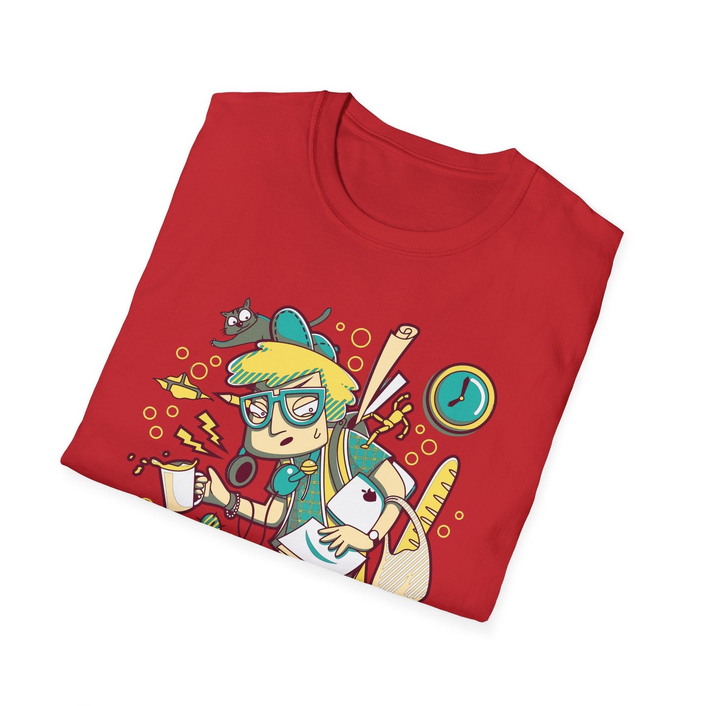Cartoon T Shirt Animation T Shirt Funny Tee Shirt Unisex Gildan Softstyle 64000 Cotton Tee