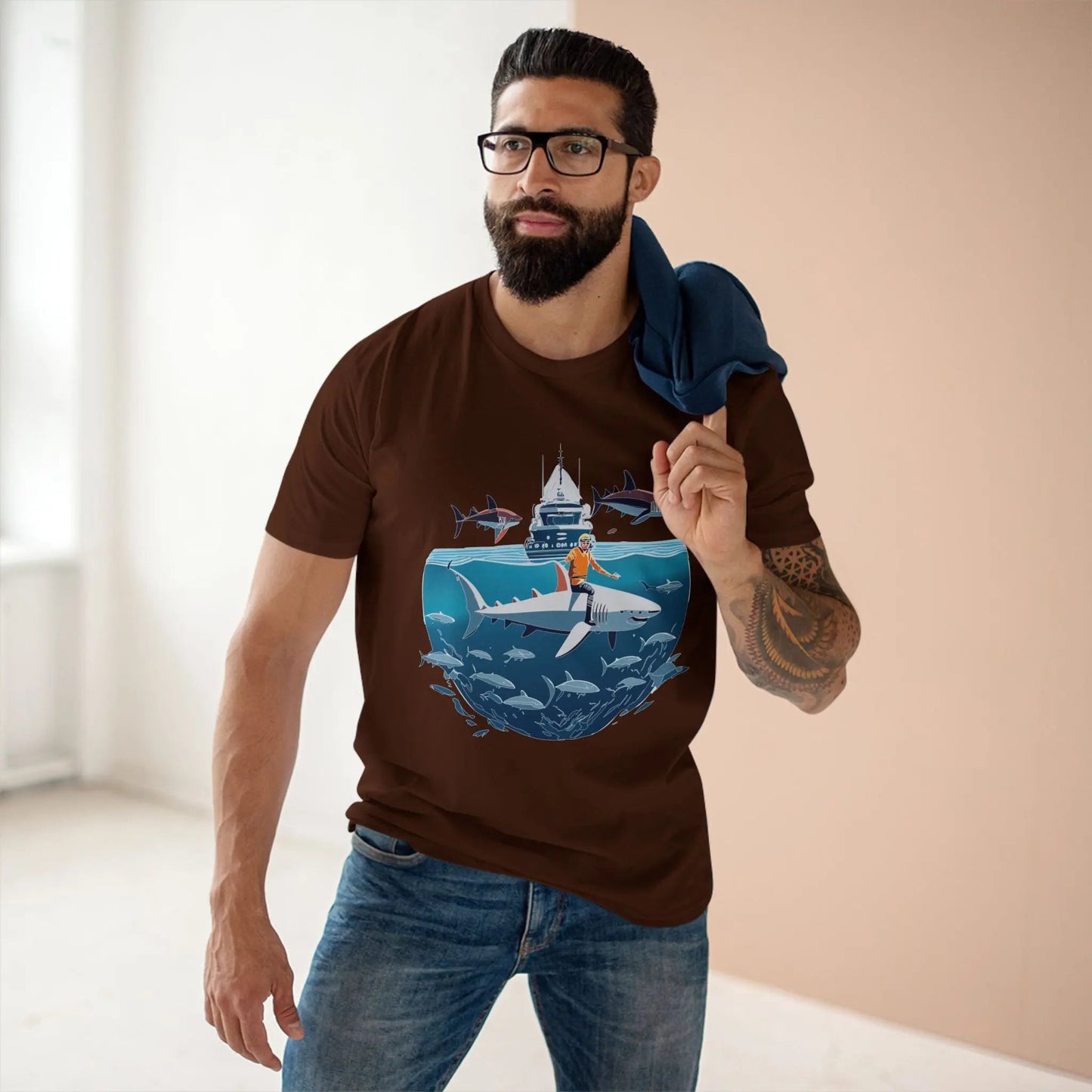 Ocean Coast Graphic Unisex 100 Cotton Staple Tee 5