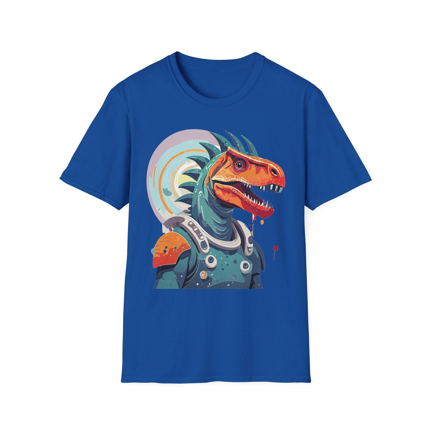 Unisex Gildan Softstyle 64000 Alien T Shirt With Cosmos Space Alien Art Graphic Tee