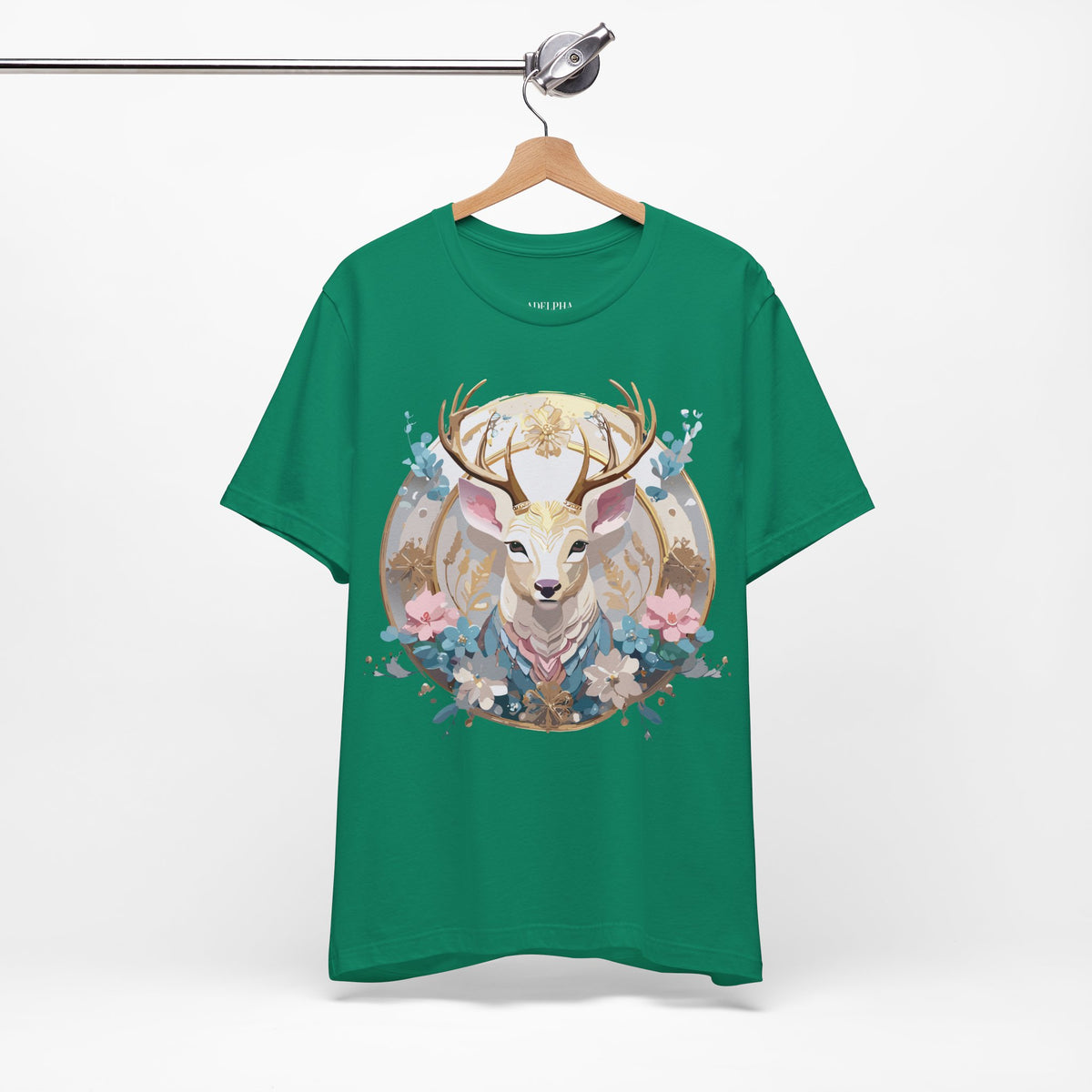 Medallion Graphic Unisex Cotton Bella+Canvas Tee with Art Design d80
