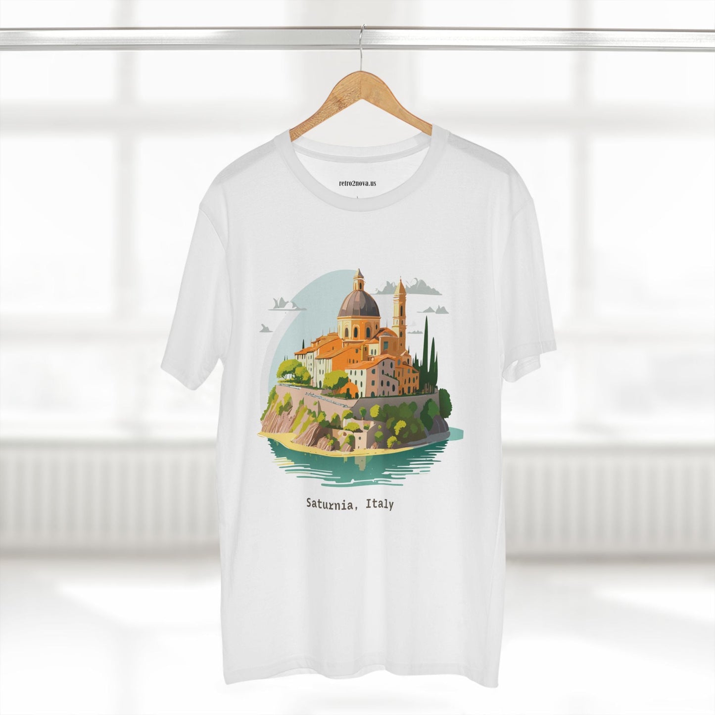 Italy Travel Shirt Unisex Cotton Tee With Original Art Design Retro2Nova Edition