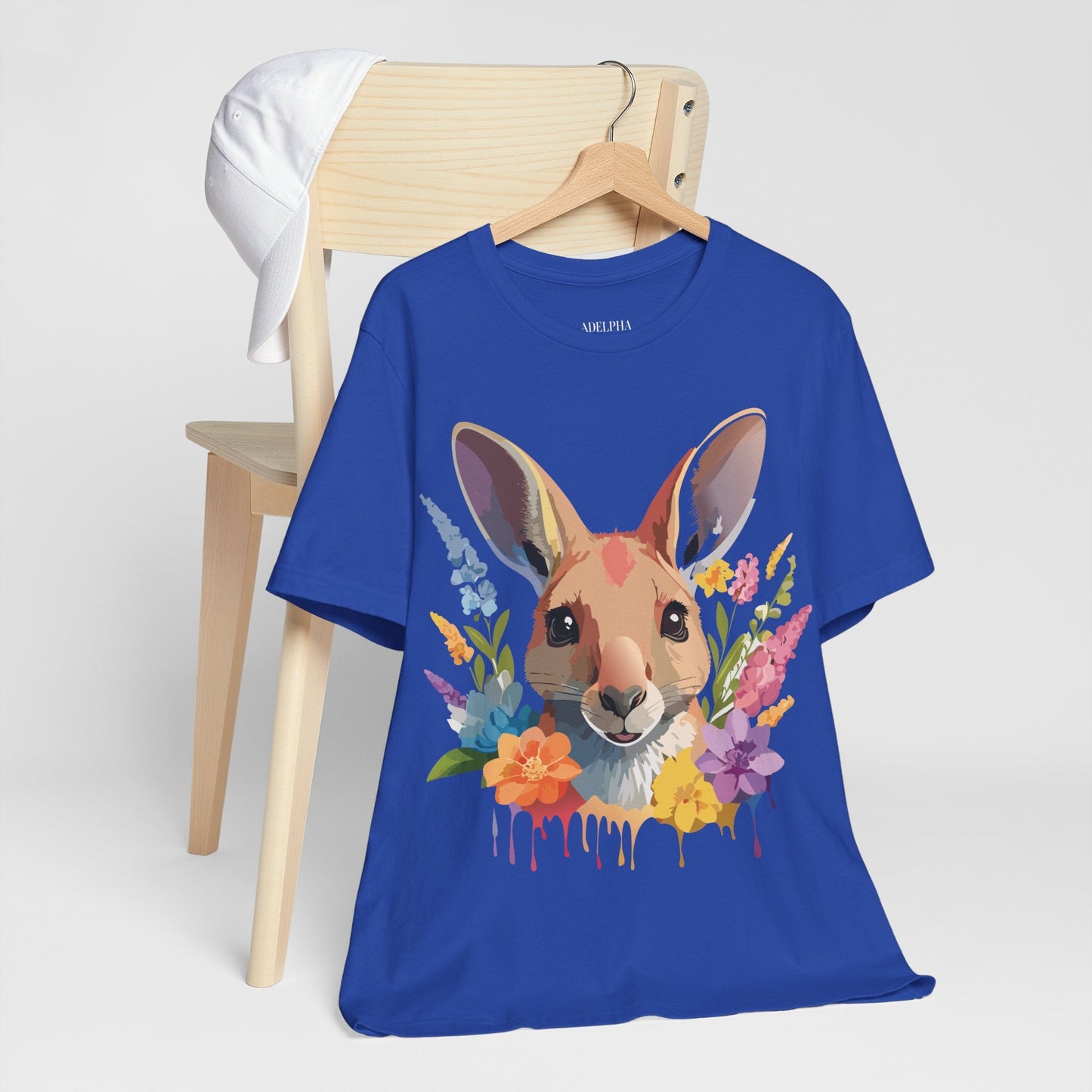 Kangaroo Graphic Unisex 100 Cotton Vintage Animal Artwork Tee 3