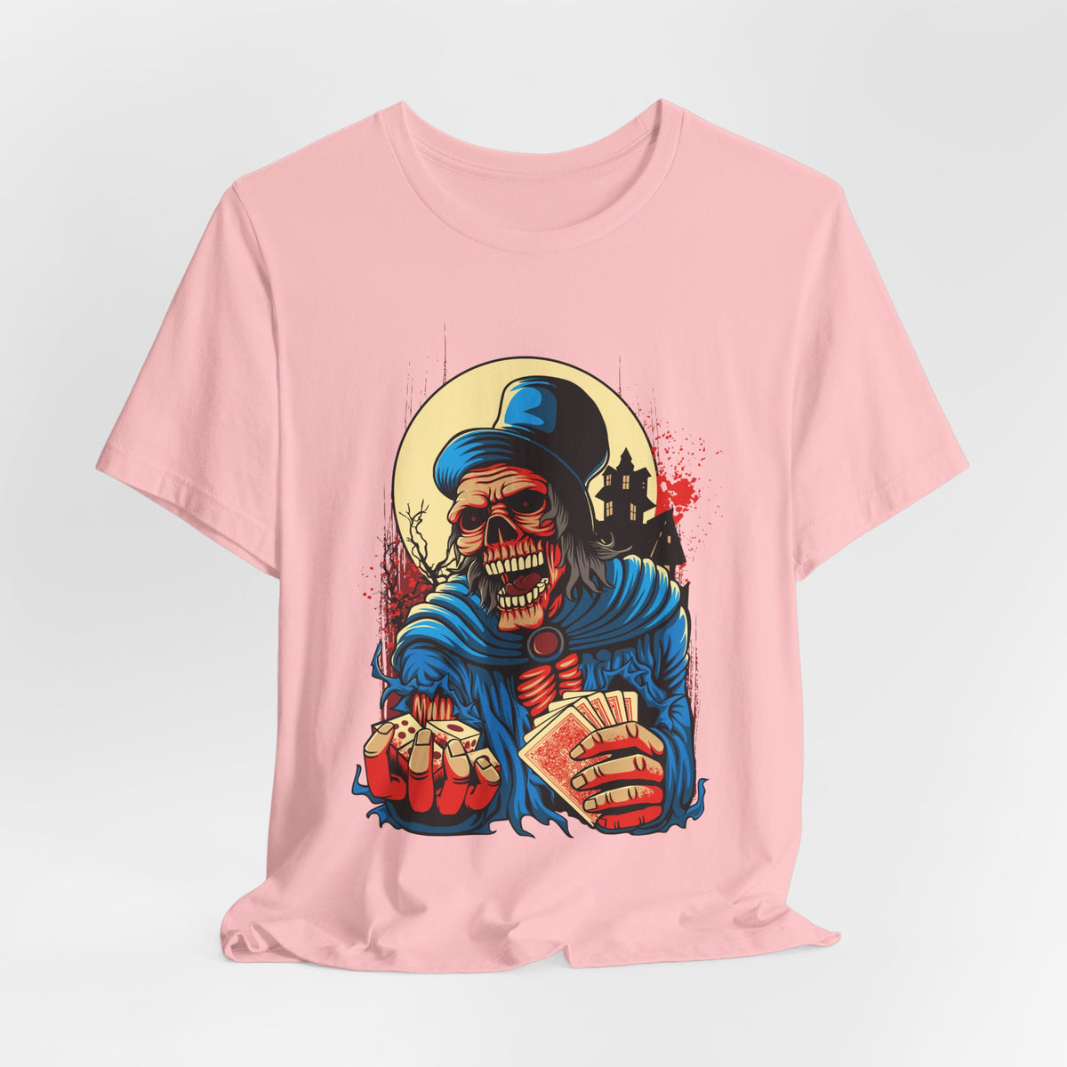 Skull Graphic Design Tee, Skull Shirt, Vintage Tees, Art Design T-Shirt, Graphic Tee, Art Shirts - 1