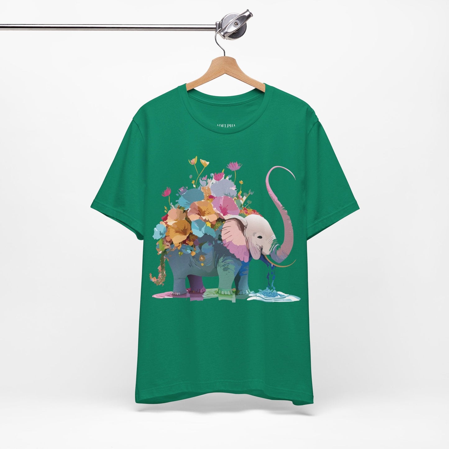 Elephant Graphic T Shirt Unisex Vintage Inspired Art Tee Adelpha Short Sleeve Artwork