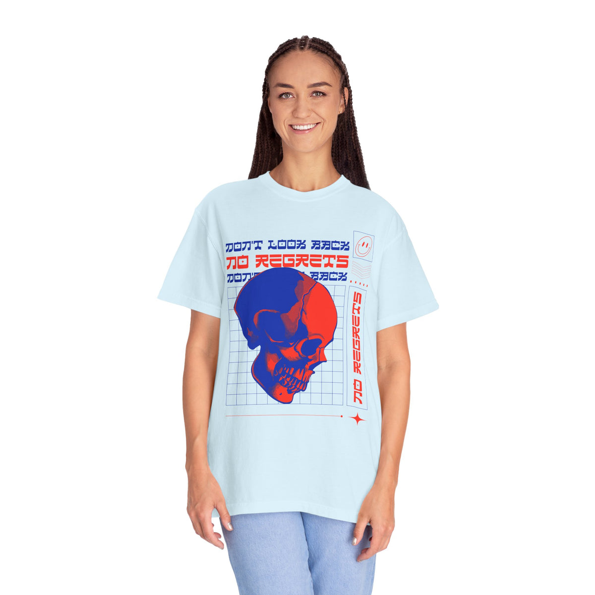 T-Shirt with Skull, Graphic T-Shirts, Art Design Tee Shirt, Skull T-Shirt - 11