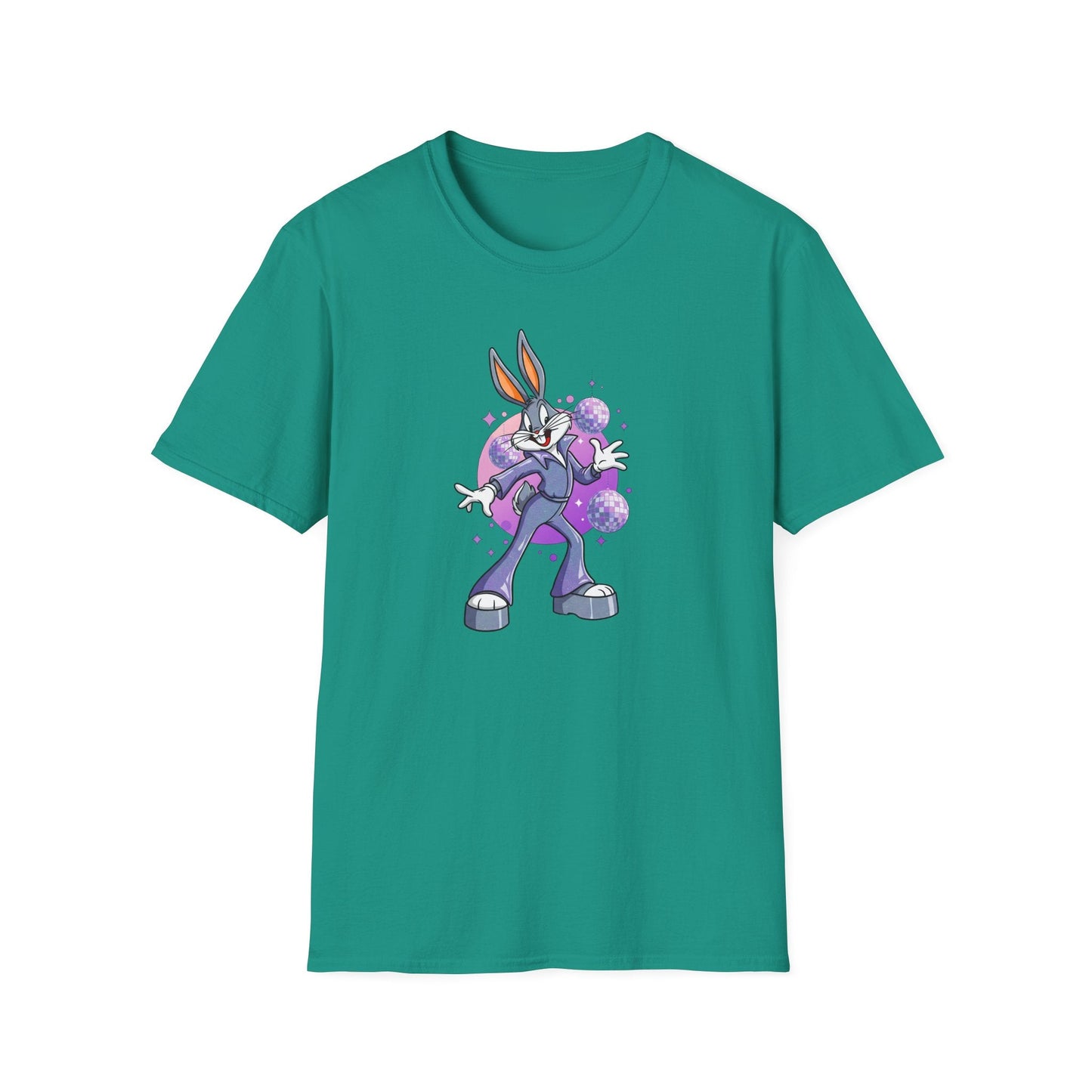 Bugs Bunny Unisex T Shirt Cartoon Animation Tee Gildan Softstyle 64000 Cotton Tee