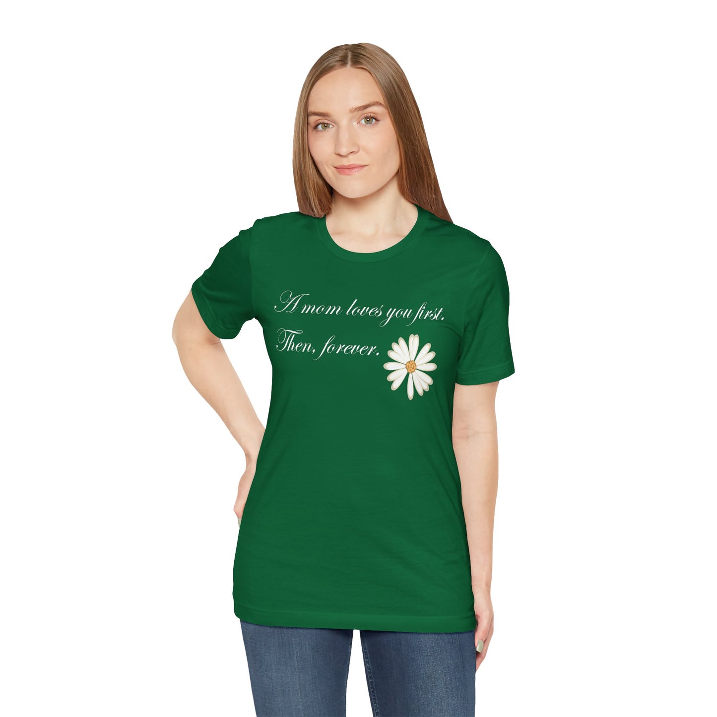 T-shirt unisexe en coton avec signature de maman