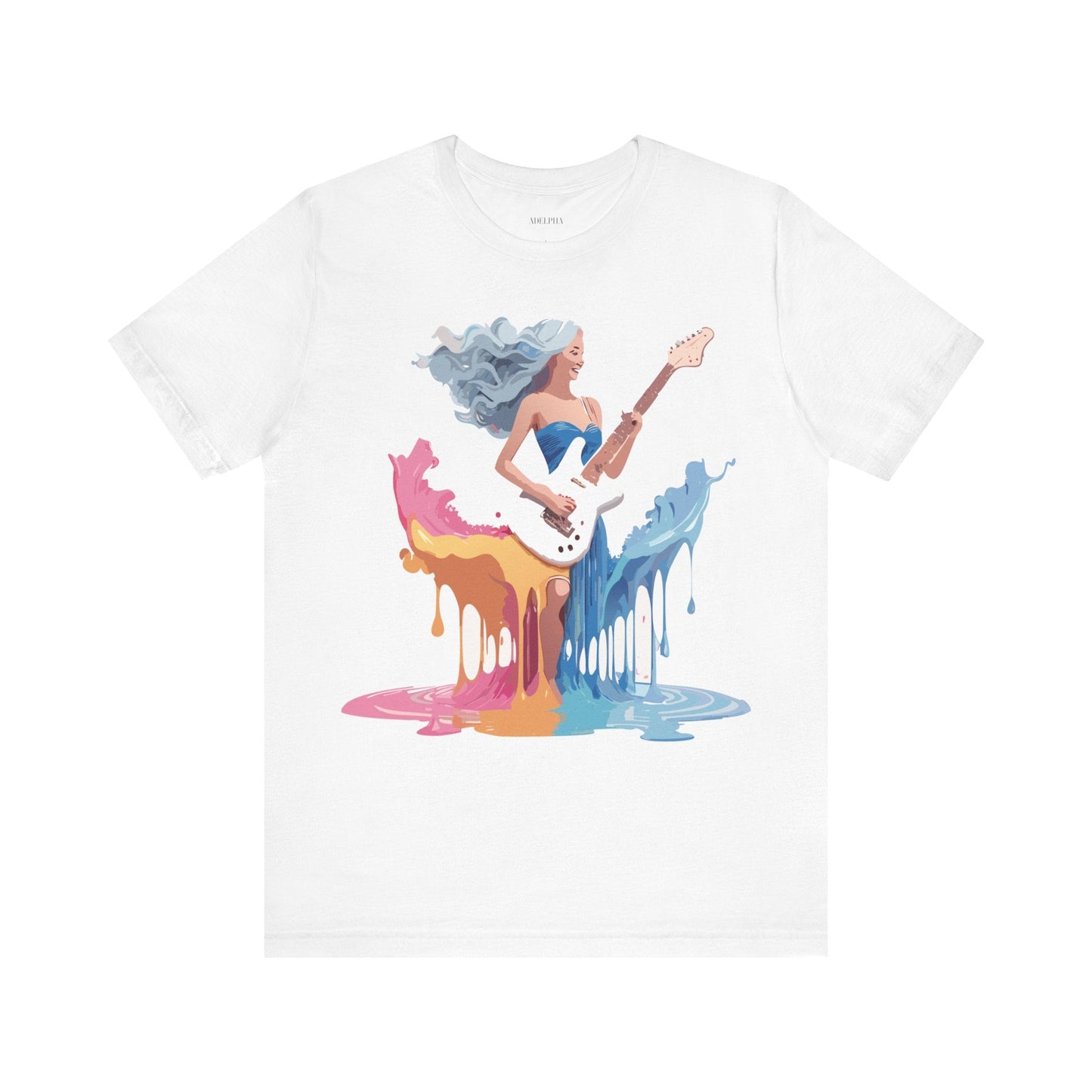 Music Graphic Tee Unisex Short Sleeve Shirt With Vintage Inspired Artwork From Adelpha