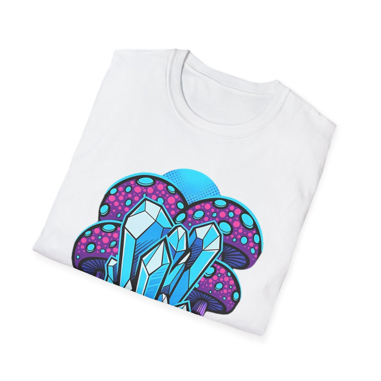 Mashroom Tee Shirt Softstyle Gildan 64000 100 Percent Ring Spun Cotton Breathable Funny Fungus