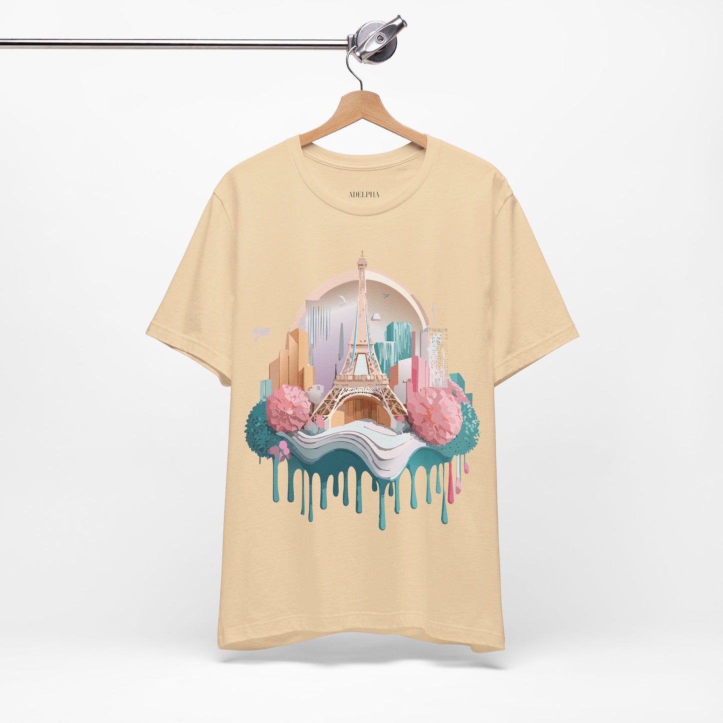 Paris Tourist Shirt Unisex Graphic Tee With Vintage Adelpha Artwork And Travel Style