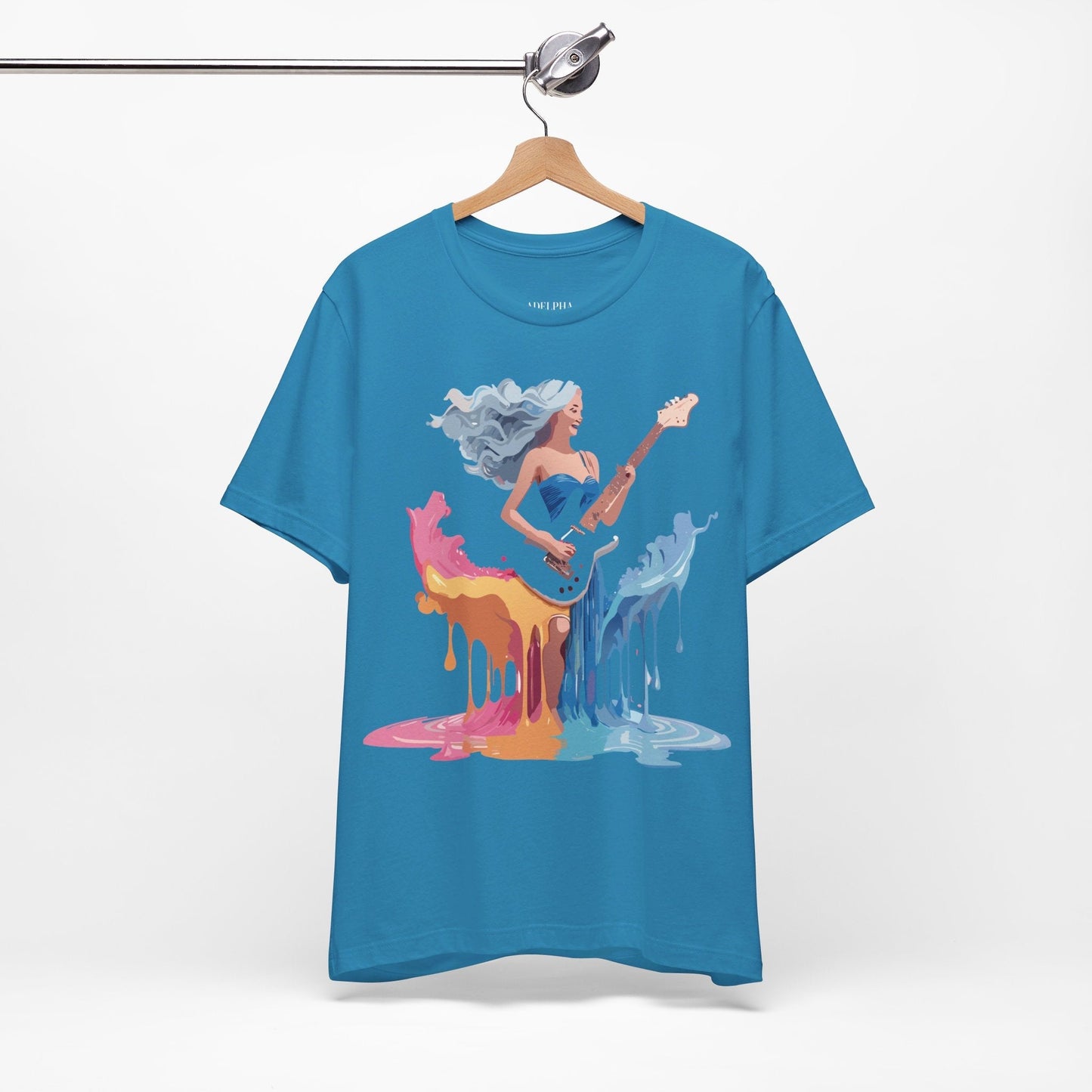 Adelpha Music T Shirt Graphic Tee Unisex Short Sleeve Vintage Inspired Artwork Casual Wear