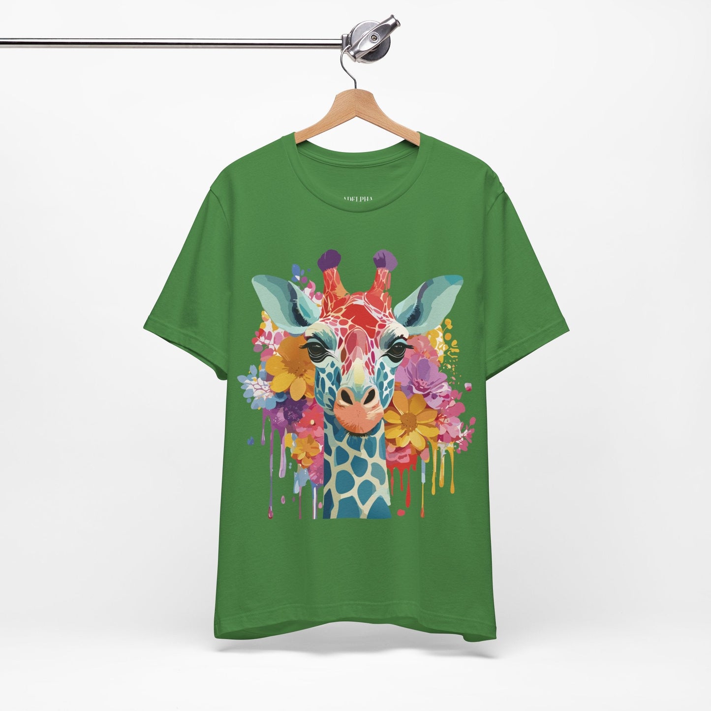 Adelpha Giraffe Graphic Tee Unisex Jersey Short Sleeve Vintage Inspired Art Design
