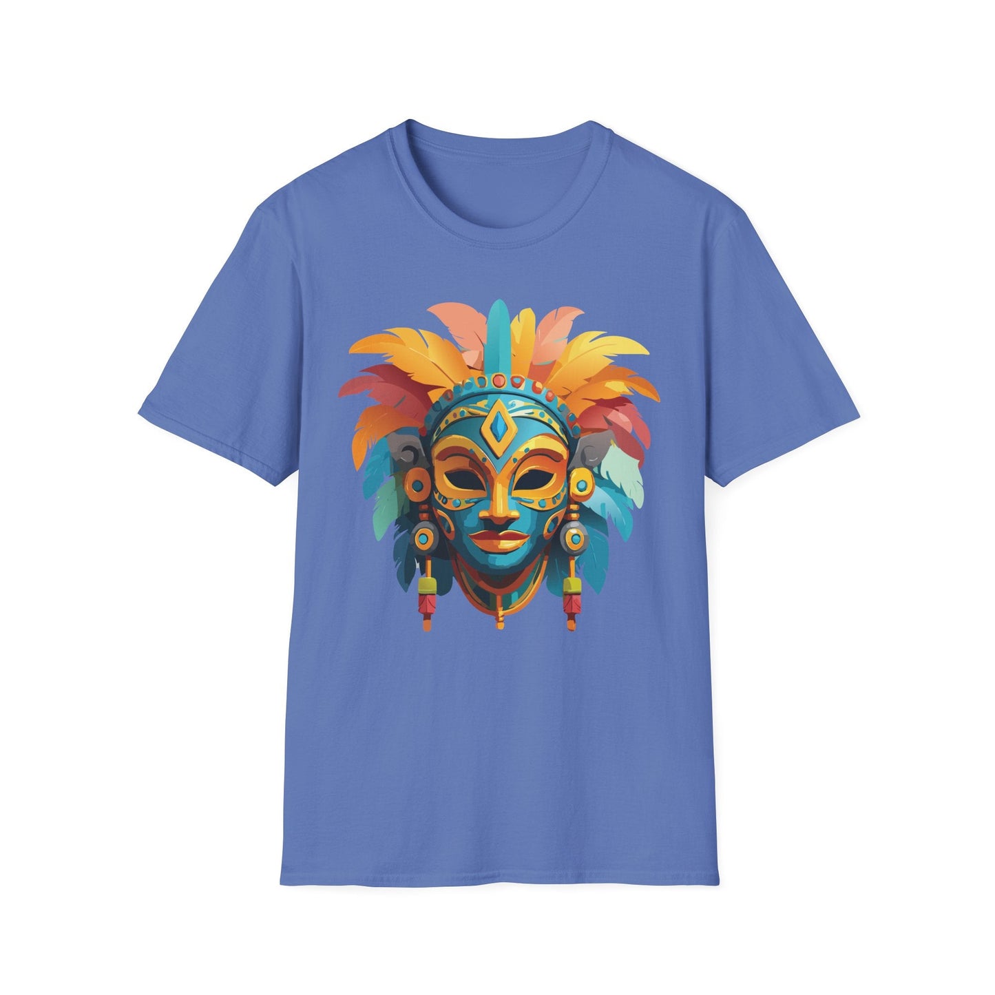 Mask Tee Shirt Unisex Graphic Design Short Sleeve Tee Gildan Softstyle 64000 Ring Spun Cotton