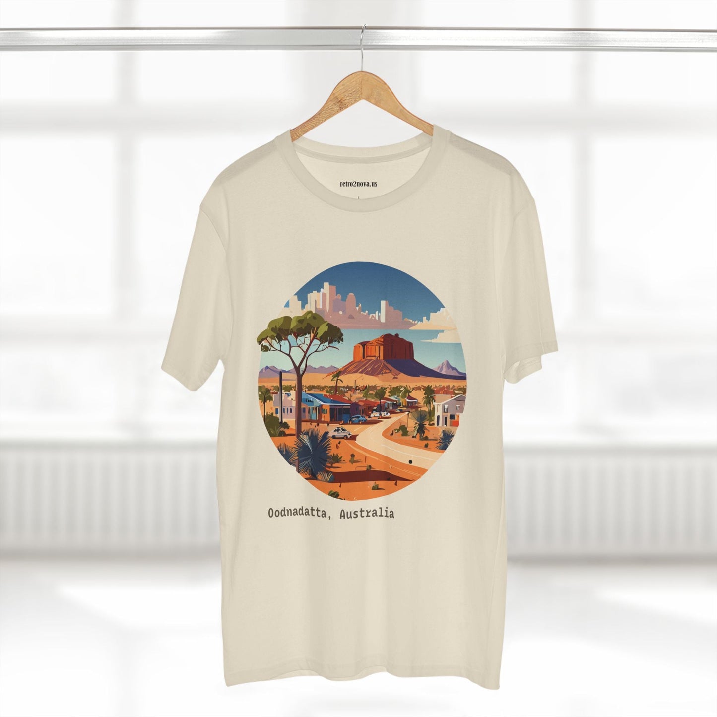 Travel Shirt Australia Original Art Design Unisex Premium Cotton Staple Tee By Retro2Nova