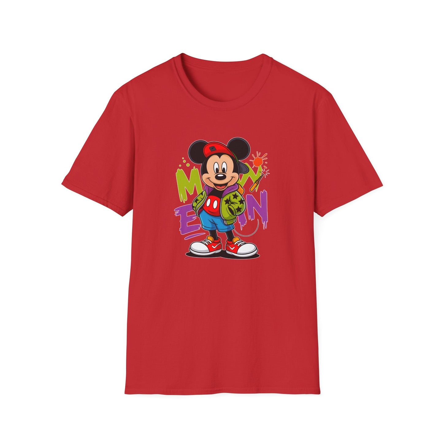 Unisex Cartoon T Shirt With Animals Animation Tee Premium Softstyle Gildan 64000