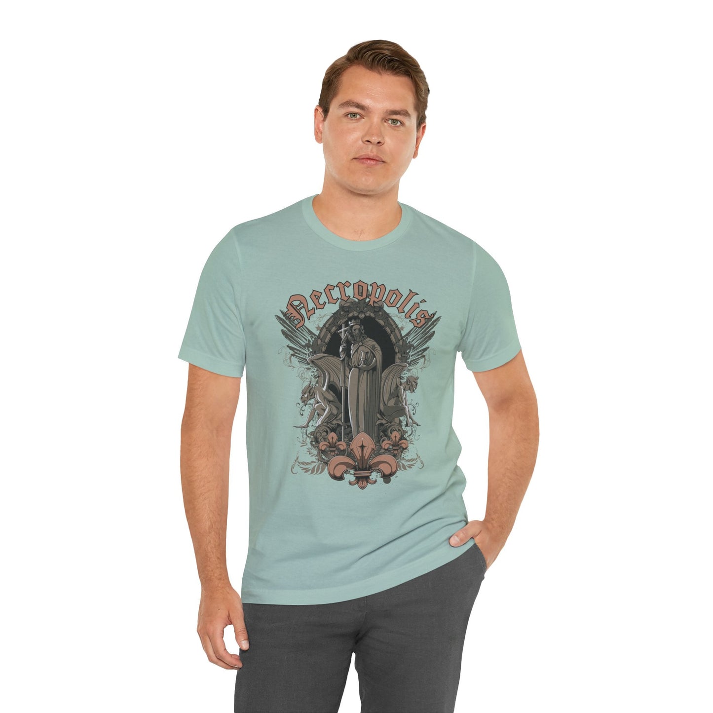 Gothic Skull Graphic Unisex Cotton T-Shirt r7