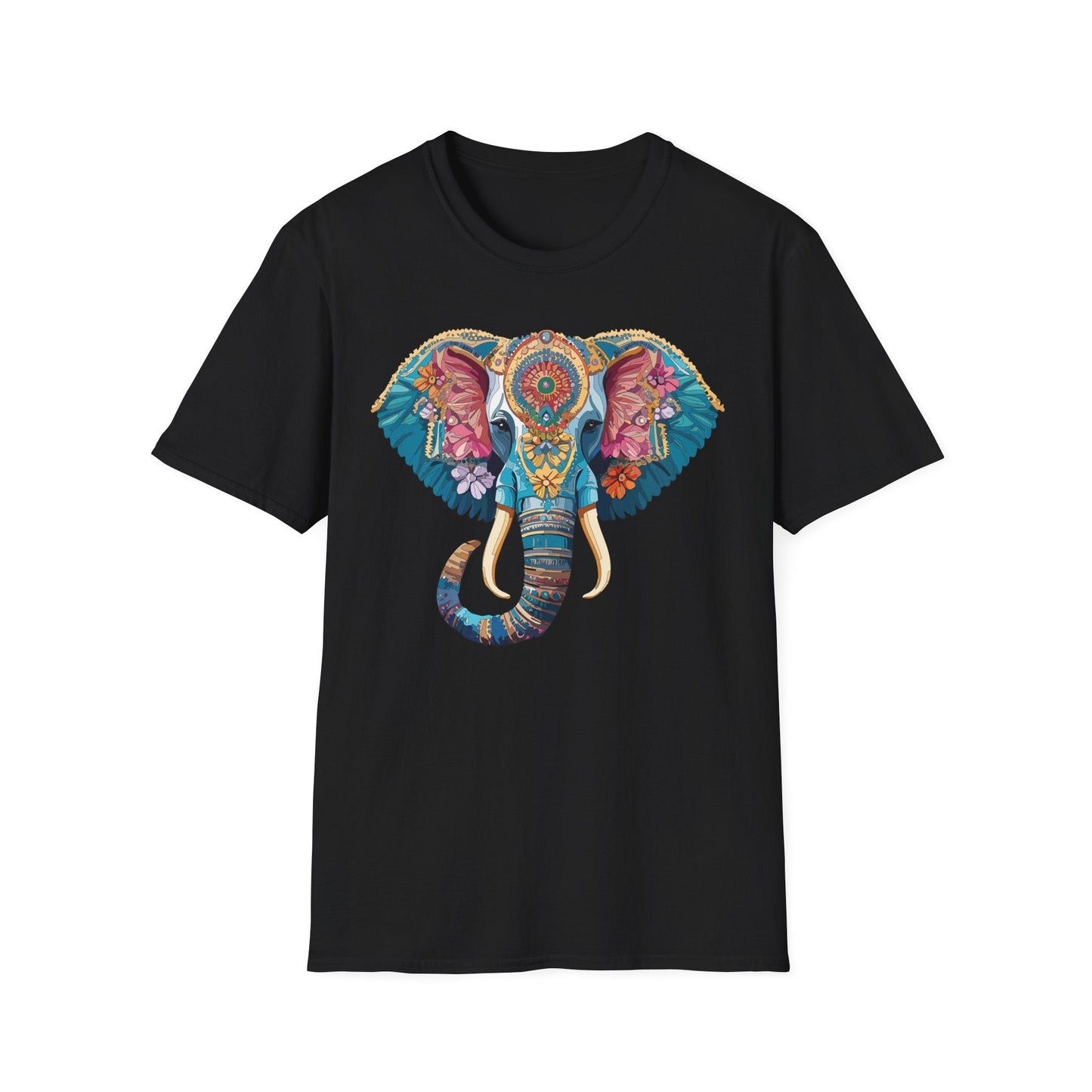 Unisex Elephant Graphic T Shirt Cartoon Elephant Tee Gildan Softstyle 64000 Premium Cotton