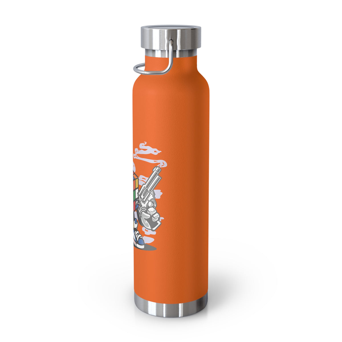 22oz Copper Insulated Water Bottle with Cartoon Design - CV45