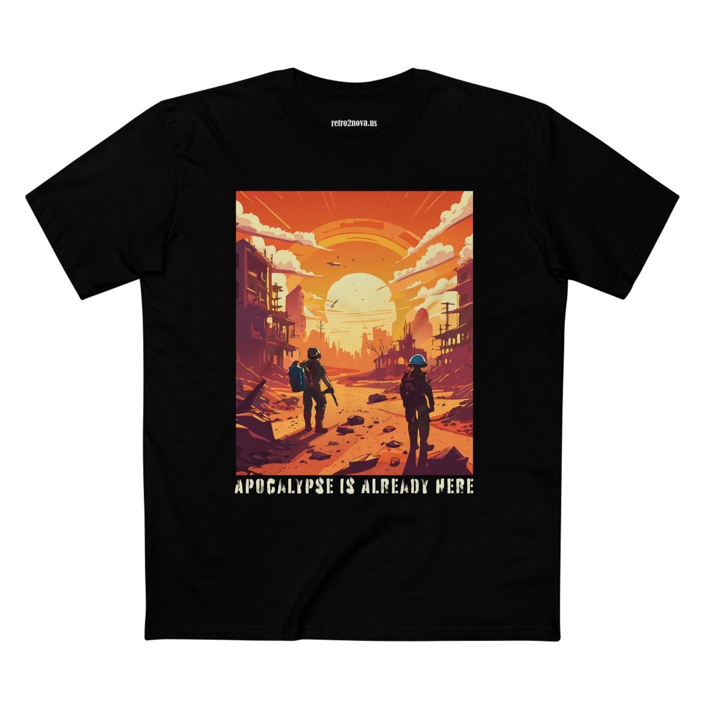 Cataclysm Doomsday Shirt Unisex Premium Cotton Tee With Original Art Design By Retro2Nova