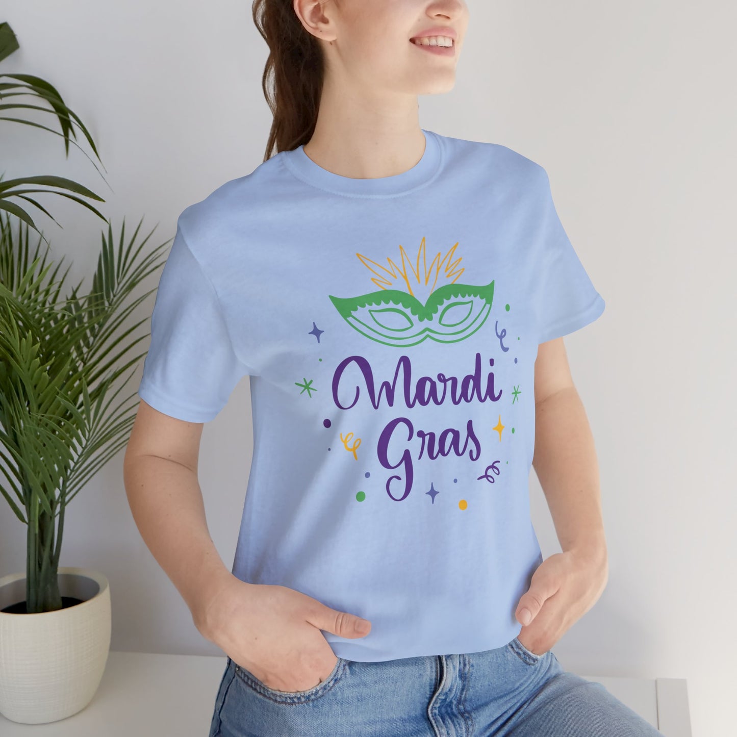 Tee-shirt en coton unisexe pour Mardi Gras