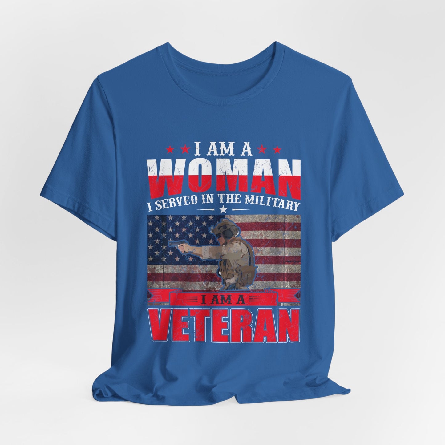 Army Veteran Patriotic Graphic Design Unisex Cotton T-Shirt v27