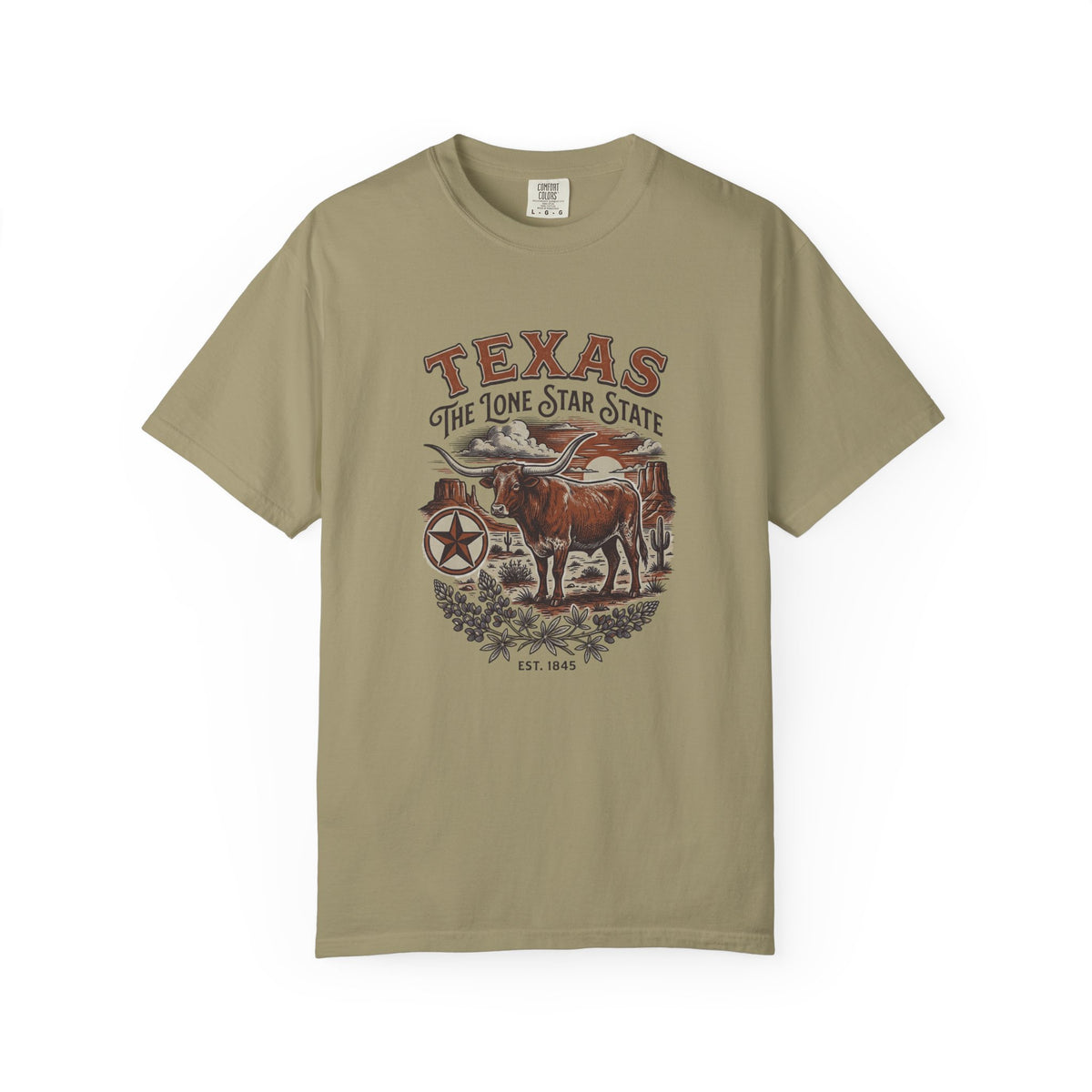 Texas State Vintage Travel Tourist Graphic Tee Unisex 100 Cotton Comfort Colors T-Shirt