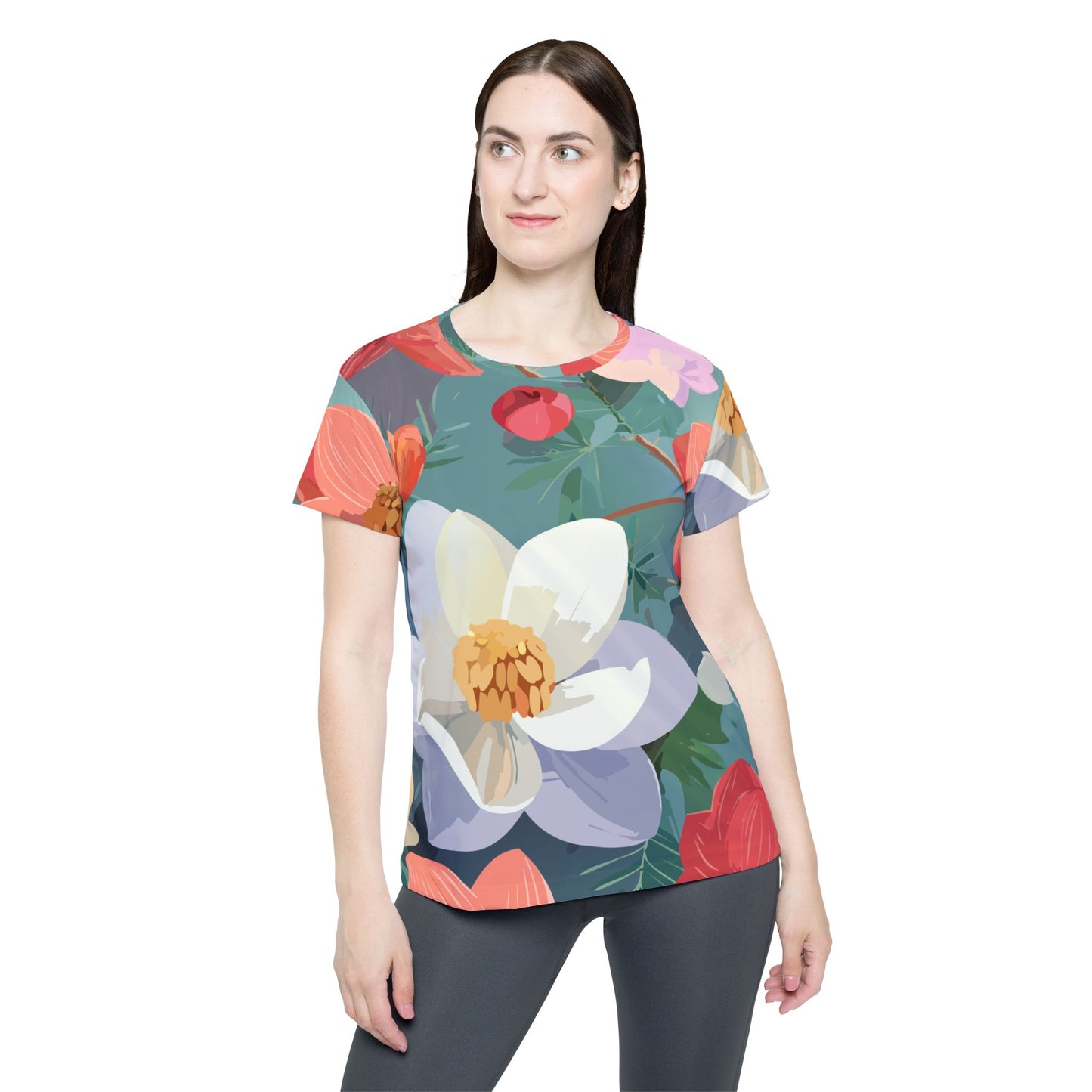 Floral Print Shirt, Shirt with Flowers