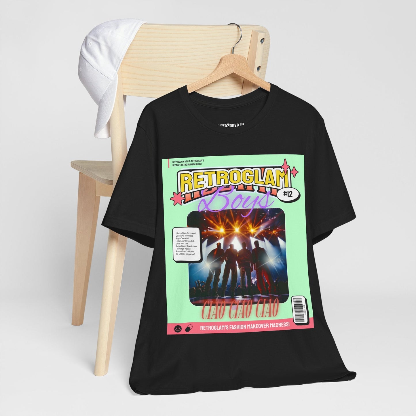 Magazine Cover Shirt Unisex Short Sleeve Tee Lightweight Breathable Fabric