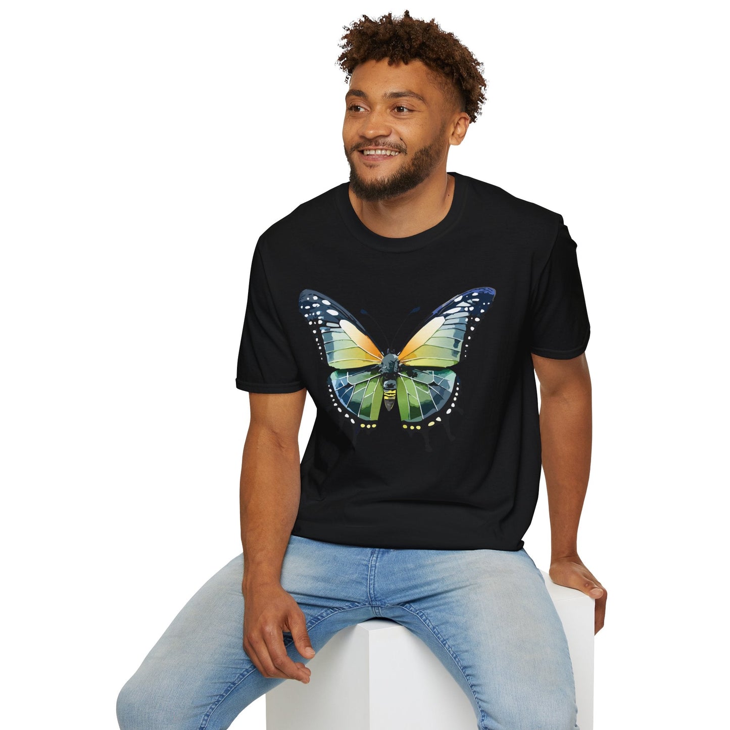 Butterfly Shirt Unisex Softstyle Gildan 64000 Monarch Butterfly Graphic Tee For Men And Women