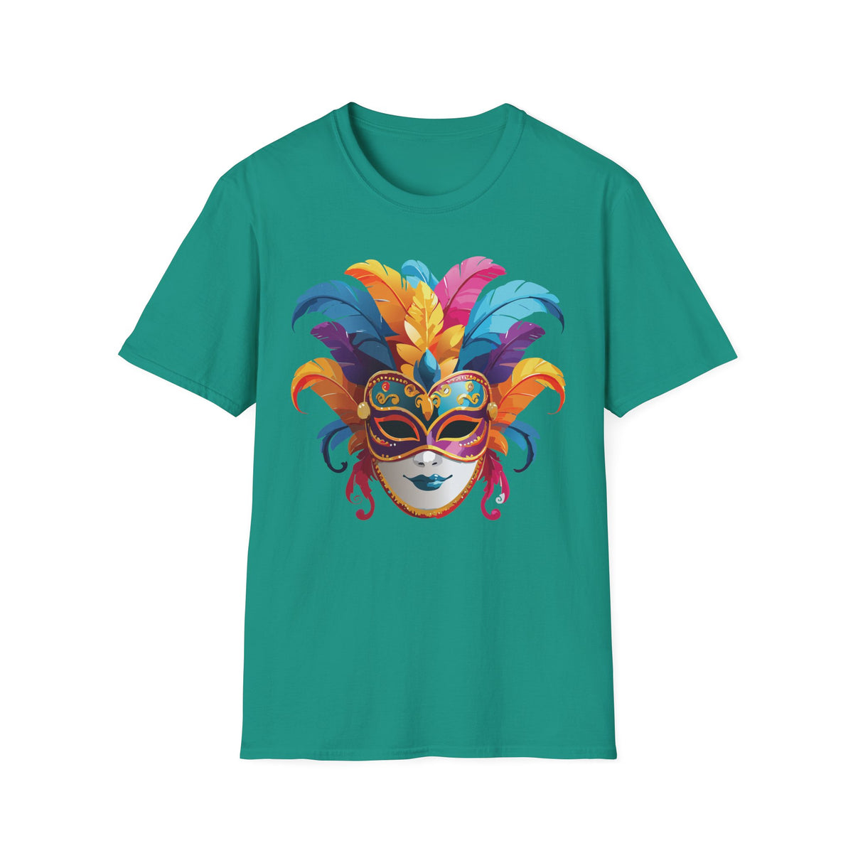 Mask Masquerade Carnival Graphic Tee Gildan Unisex 100 Cotton Tee Shirt m30