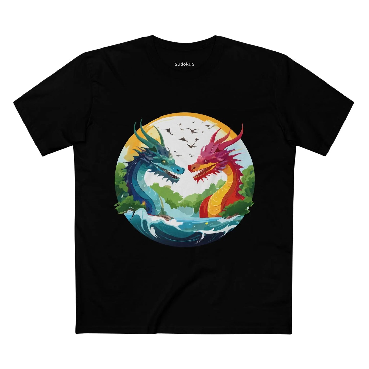 Dragon Graphic Unisex 100 Cotton Staple Tee 18
