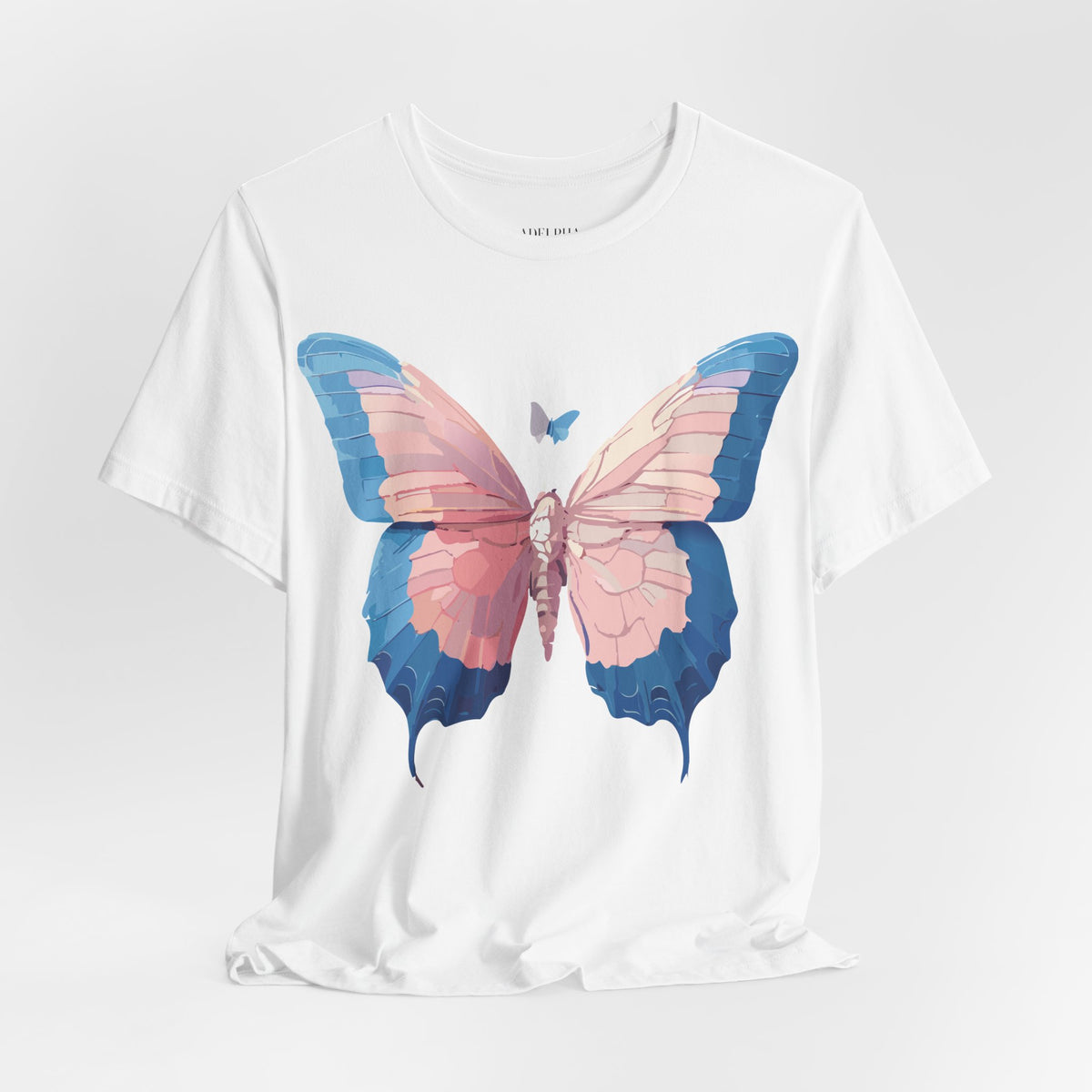 Butterfly Graphic Unisex Cotton Bella+Canvas Tee with Art Design n14